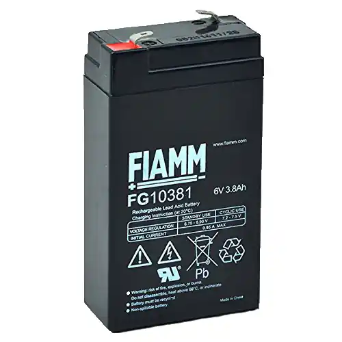 Letzte Chance Fiamm FG10381 6 V 3.8Ah Blei-Vlies Akku AGM VRLA