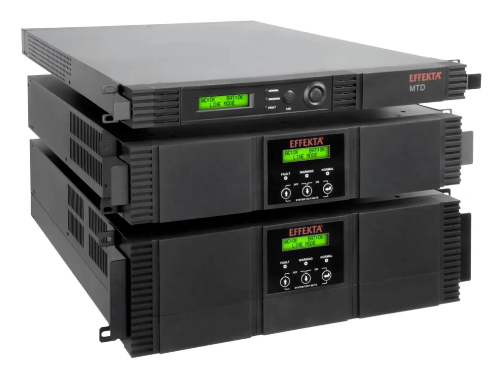 Bestpreis Effekta MTD 700 RM Line-interactive USV 700VA 438W 1HE