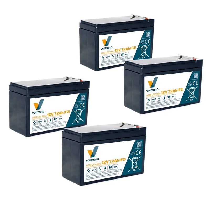 Finale Aktion USV-Akku passend für APC Smart-UPS SUA1500RMI2U 4x 12V 7,2Ah - Voltrana Ersatzakku