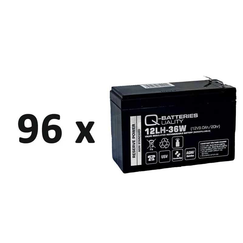 Ersatzakku 3x SYBT9-B4 für USV-Anlagen von APC 12V 9Ah Neue Ware