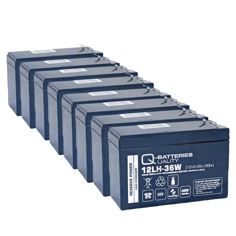Ersatzakku für RBC115 USV-Anlage SMX48RMBP2U von APC 12V 9Ah (8 Akkus) Sale