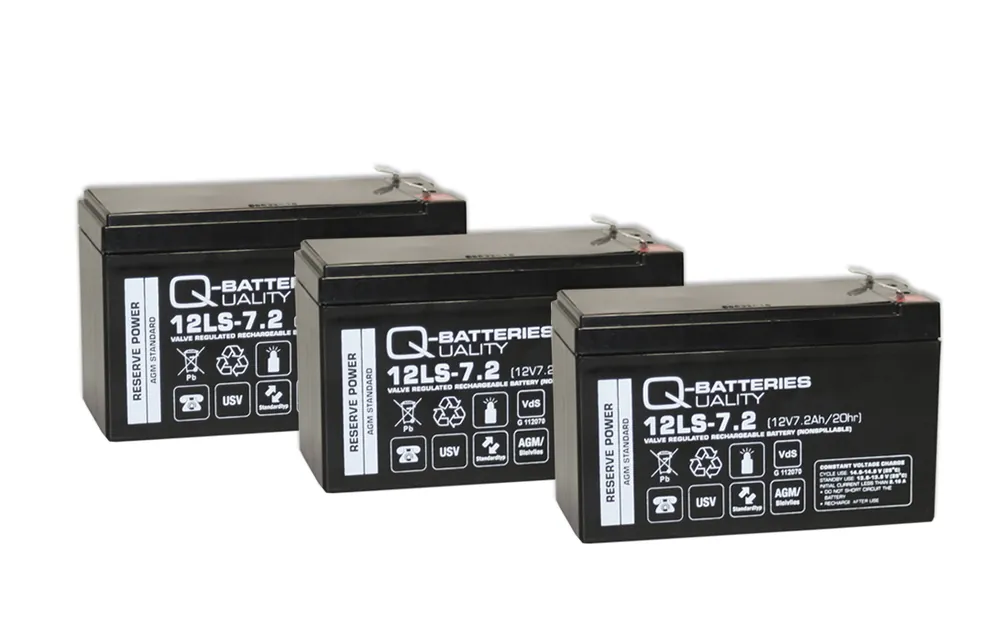 Sonderangebot Ersatzbatterie für Effekta USV-Anlage Serie MH, MHD, MKD, MT und MTD 7,2Ah 3 Stk.