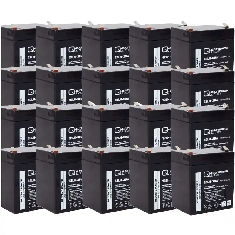 Beliebt Ersatzakku für RBC118 USV-Anlage SMX120RMBP2U von APC 12V 5Ah (20 Akkus)