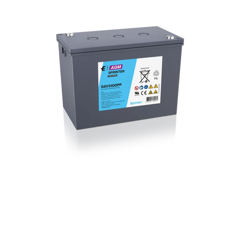 Neue Kollektion Exide Sprinter Pure Power S6V3100PP 6V 195Ah Blei-AGM Akku