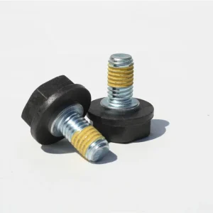 Echt Polschraube M10 x 18mm, mit Gewindesicherung und Messpunkt (1 Stück)