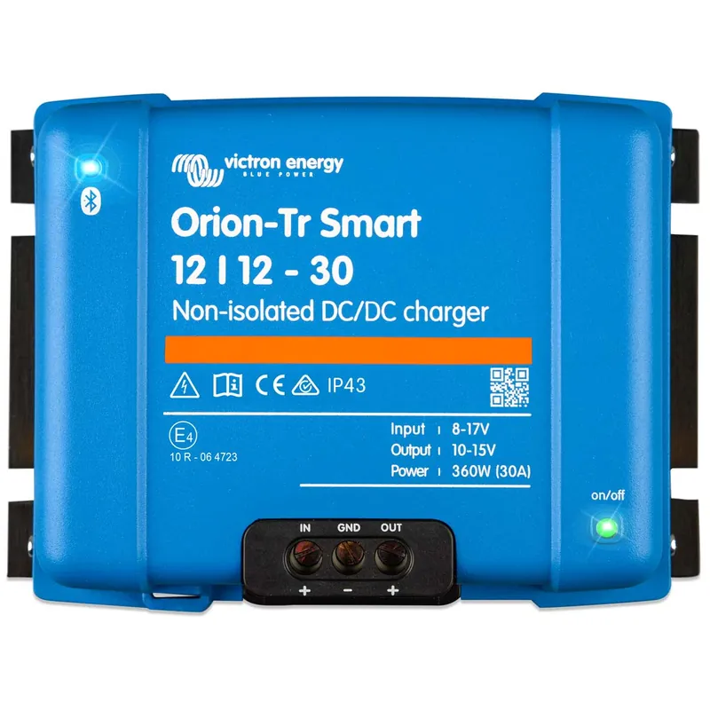 Heißes Angebot Victron Orion-Tr Smart 12/12 30A (360W) DC/DC Ladegerät für Blei- und Lithium Akkus nicht isoliert