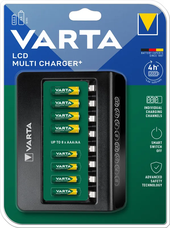 Varta Ladegerät Multi Charger+ mit LCD Anzeige für AAA und AA Akkus Bestseller