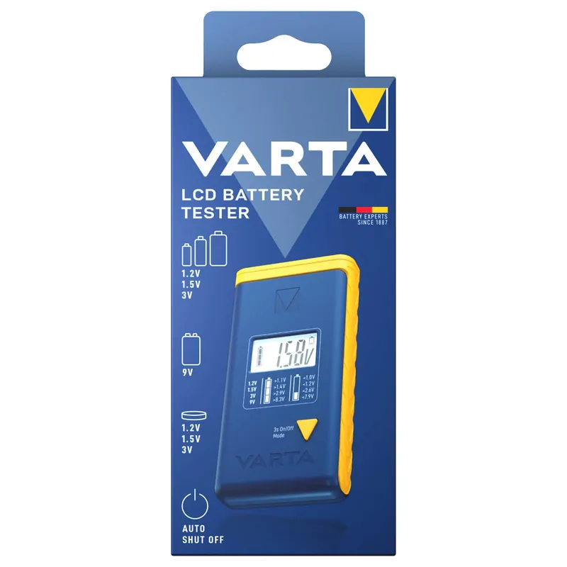 Varta Batterietester LCD Digital für Batterie, Akkus und Knopfzellen Mega-Angebot