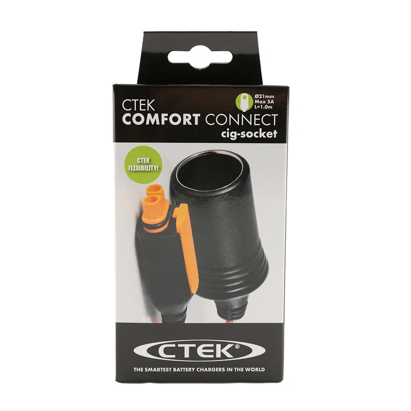 CTEK Comfort Connect Cig Socket Adapter mit 12V Steckdose 2V 100mm Billig