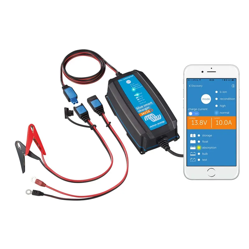 Victron Blue Smart IP65 24/5 Bluetooth Ladegerät 24V 5A für Blei und Lithium Akkus Neue Ware