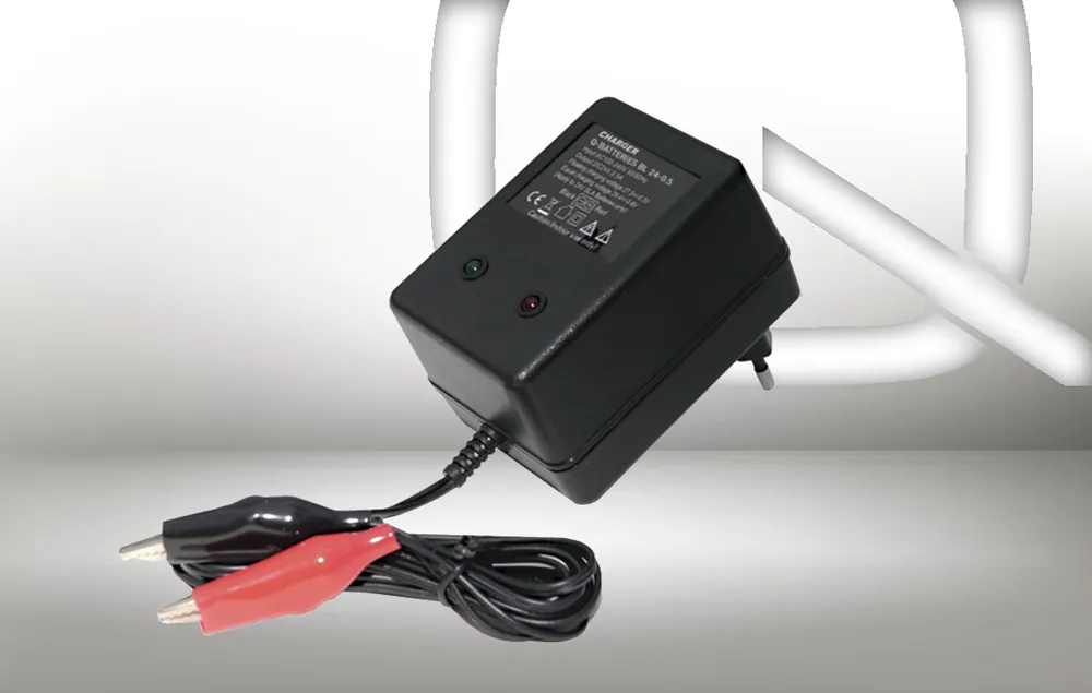 Sonderaktion Q-Batteries BL 24-0,5 Ladegerät für Bleiakkus 24V - 0,5A Ladestrom IU0U Ladekennlinie