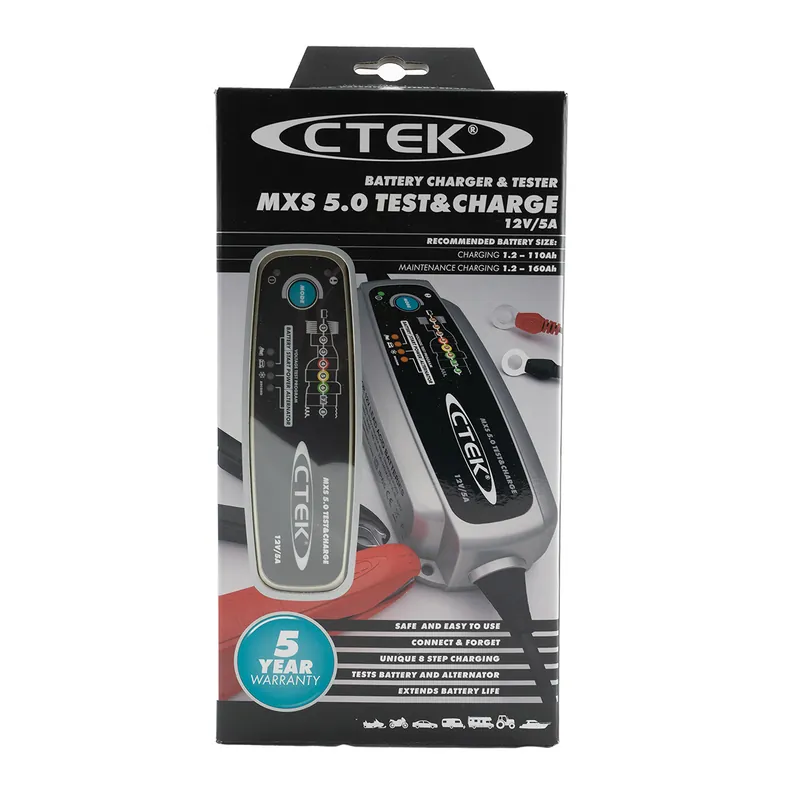 Heißes Angebot CTEK MXS 5.0 TESTCHARGE Test- und Ladegerät für Autobatterien 12V 5A
