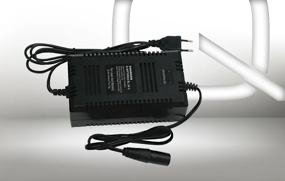Preis Gesenkt Q-Batteries BL 24-3 Ladegerät XLR-Stecker für Bleiakkus 24V - 3A Ladestrom IU0U Ladekennlinie