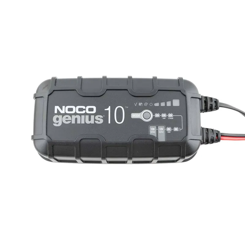 Neue Ware Noco GENIUS10 EU Batterie-Ladegerät 6V/ 12V 10A für Blei- und Lithium-Akkus bis 230Ah mit Krokodilklemmen und Kabelschuhen