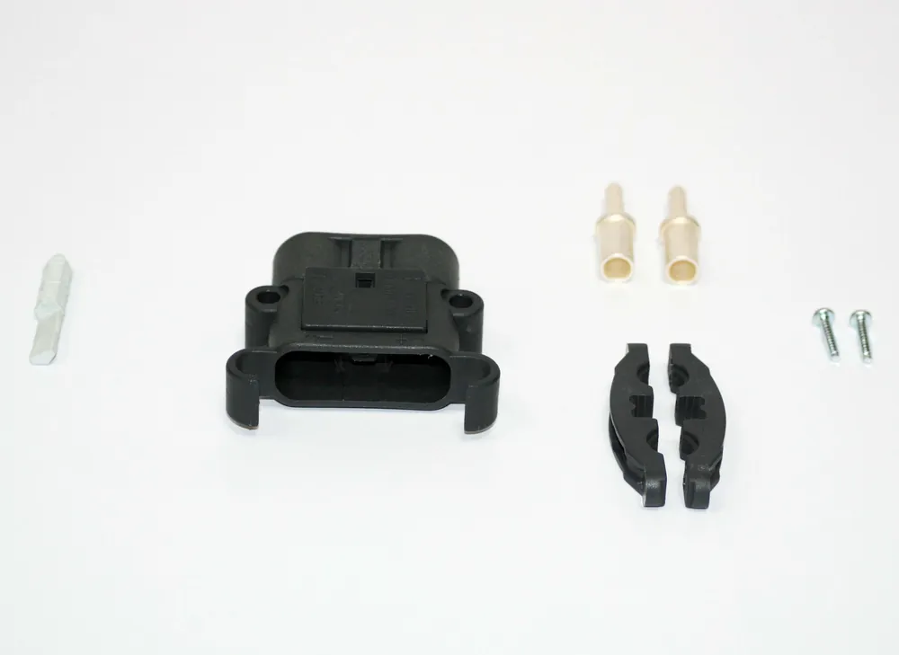 Garantierte Lieferung REMA Stecker Euro Din 80A 25mm² (Kodierstift grau, Hauptkontakt, Zugentlastung)