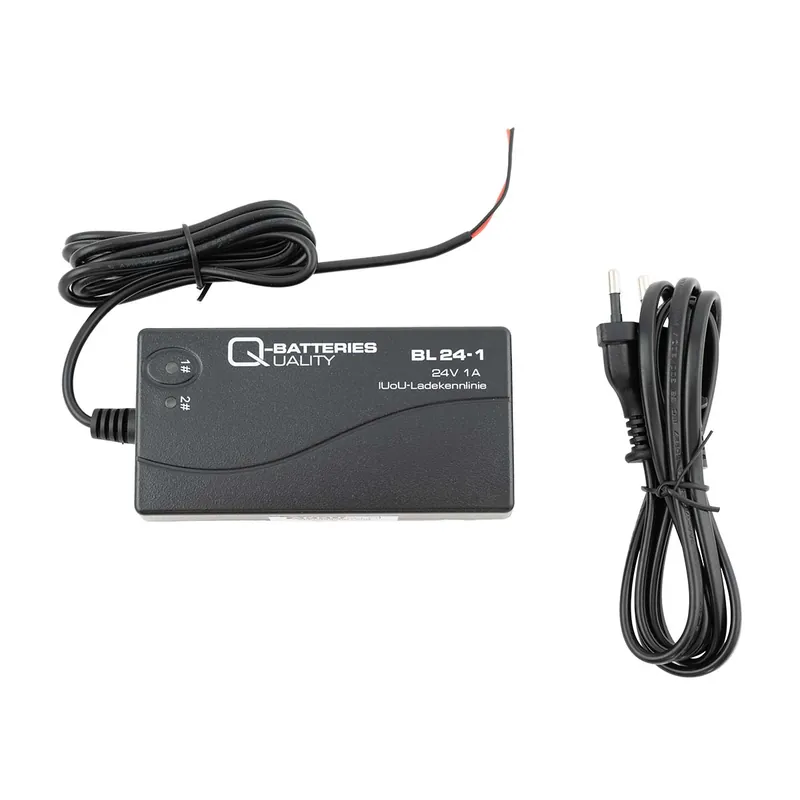 Neuheit Q-Batteries BL 24-1 Ladegerät für Bleiakkus 24V - 1A Ladestrom IU0U Ladekennlinie