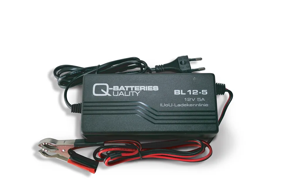Bestseller Q-Batteries BL 12-5 Ladegerät für Bleiakkus 12V - 5A Ladestrom IU0U Ladekennlinie