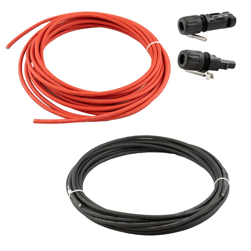 Preisknaller 30m Solarkabel mit 2x Solar-Kupplungsstecker und 2x Solar-Kupplungsbuchse
