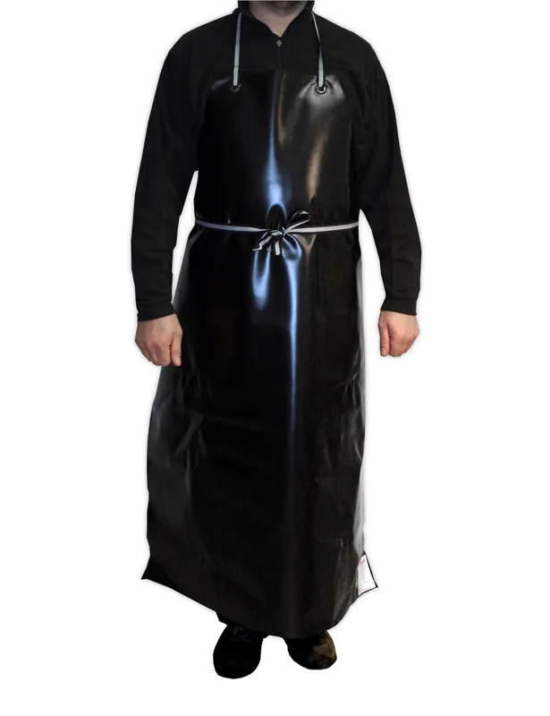 Neu PVC Säureschutzschürze schwarz