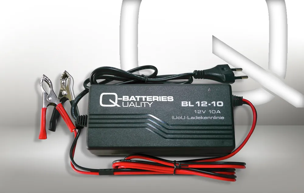 Q-Batteries BL 12-10 Ladegerät für Bleiakkus 12V - 10A Ladestrom IU0U Ladekennlinie Top-Angebot
