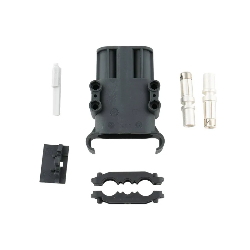 Zertifiziert REMA Dose Euro Din 320A Kupplung 50mm² (Kodierstift grau, Hauptkontakt, Zugentlastung)