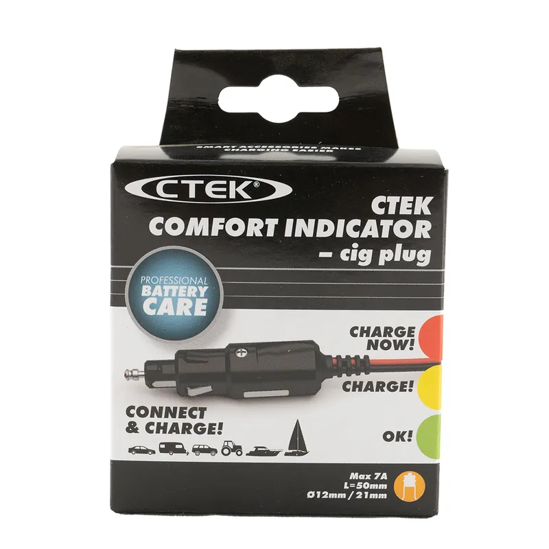 CTEK Comfort Indicator Cig Plug Batterieladeanzeige für 12V Steckdose 500mm Top-Angebot