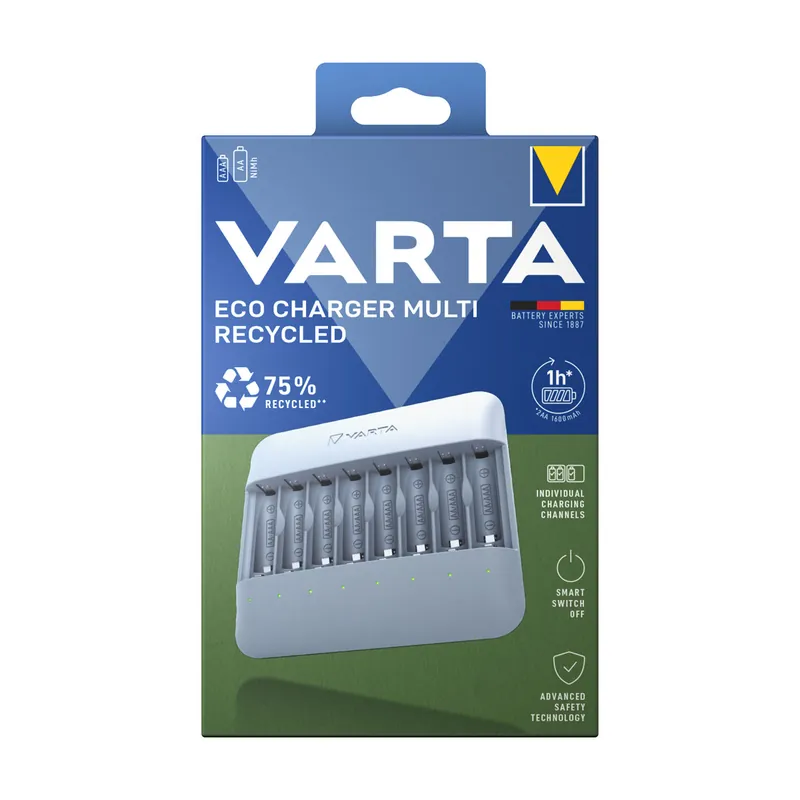 Varta Ladegerät Eco Charger Multi Recycled Finale Aktion