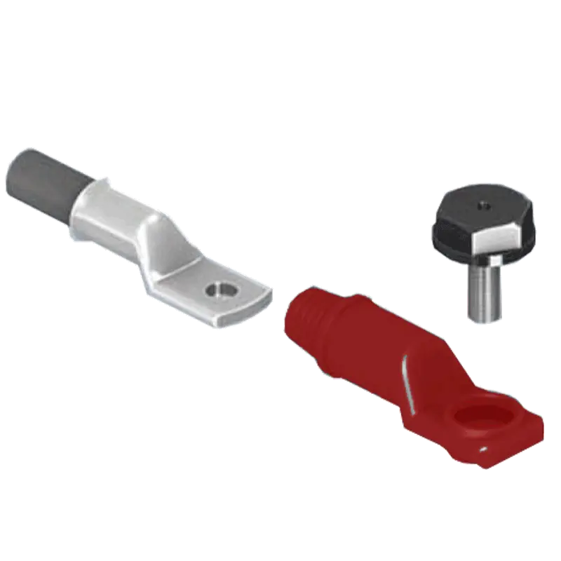 Begrenztes Angebot Lugsulation 25 mm² vollisolierter Kabelanschluss M10 mit Schraube (rot)