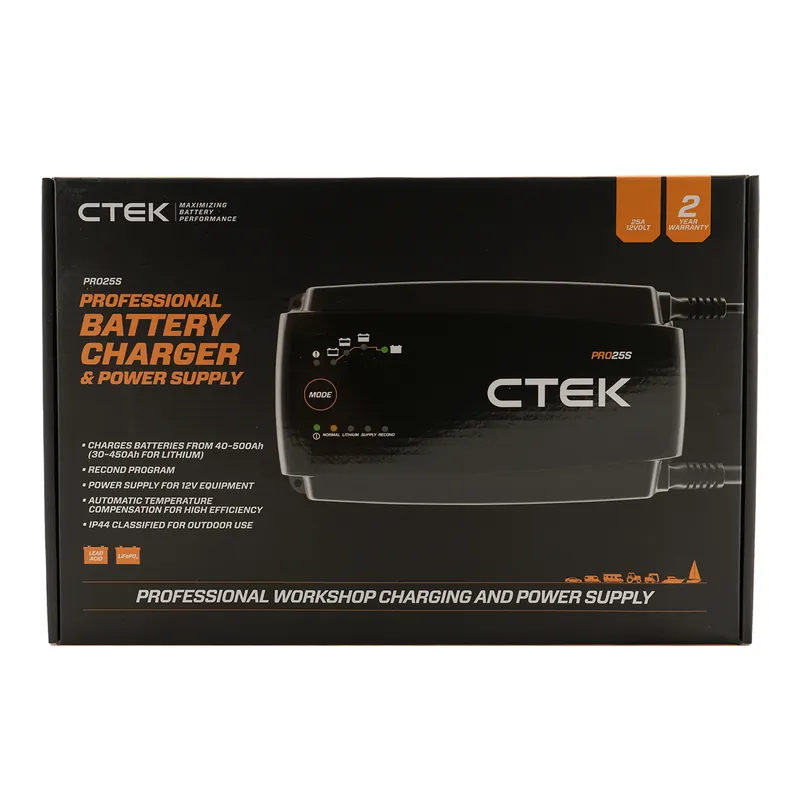 Nur Für Kurze Zeit CTEK PRO25S Batterie Ladegerät 12V 25A für Blei- und Lithium-Batterien