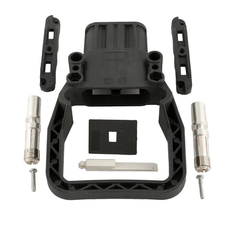 Abverkauf Q-Batteries Dose Euro Din 160A Kupplung 35mm² (Griff, Kodierstift grau, Hauptkontakt, Zugentlastung) Griff fest mit Gehäuse verbunden, nicht geschraubt!
