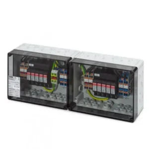 Preis Gesenkt Phoenix Contact Überspannungsschutzbox 4 MPPT, Typ 1+2 je 2 x In / Out, I max je 40 A, Klemmen