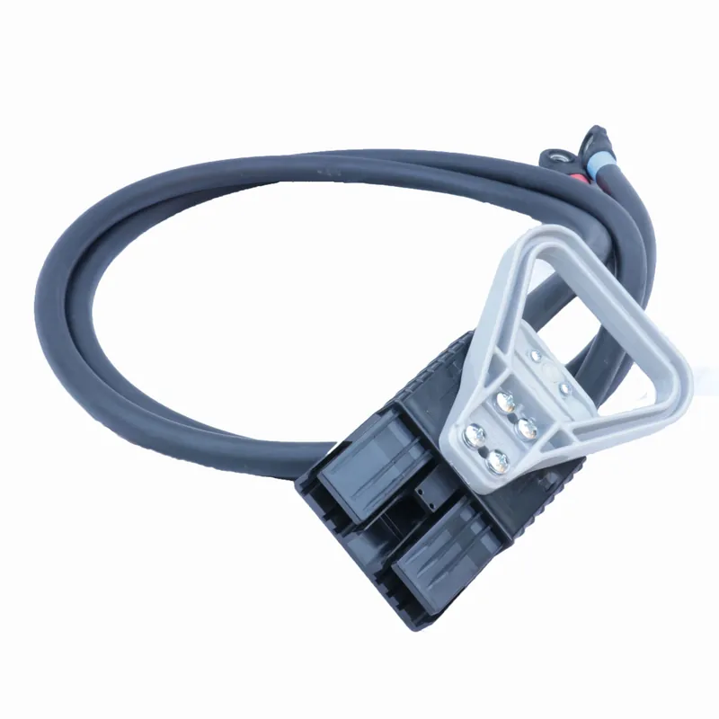 Anderson Flachstecker SBE 320A schwarz mit Griff und Zugentlastung 70mm² (mit Endableiter 1500mm) (oder ähnlich Anderson) Zertifiziert