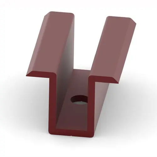 FuturaSun Mittelklemme Rot (RAL 3005) 30mm 1 Packung = 10 Klemmen Begrenztes Angebot