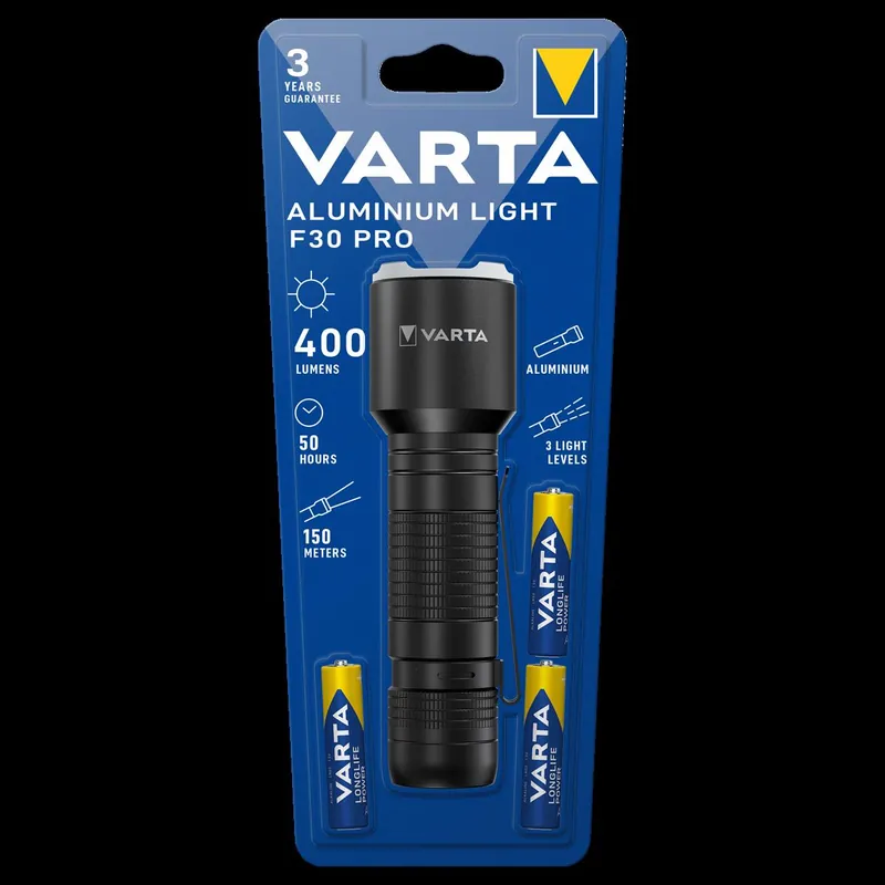 Angebot VARTA Aluminium Light F30 Pro 3AAA mit Batt
