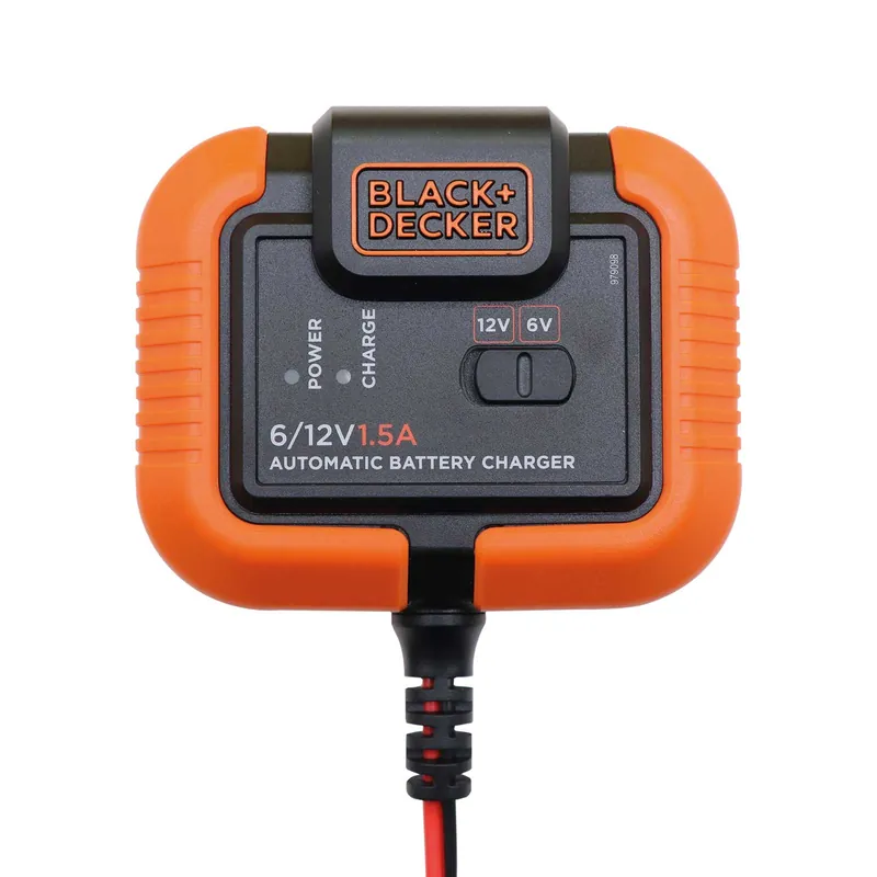 Neu Im Sortiment Black + Decker Multifunktions-Ladegerät 6V 12V 1,5A für Blei-Akkus IP20