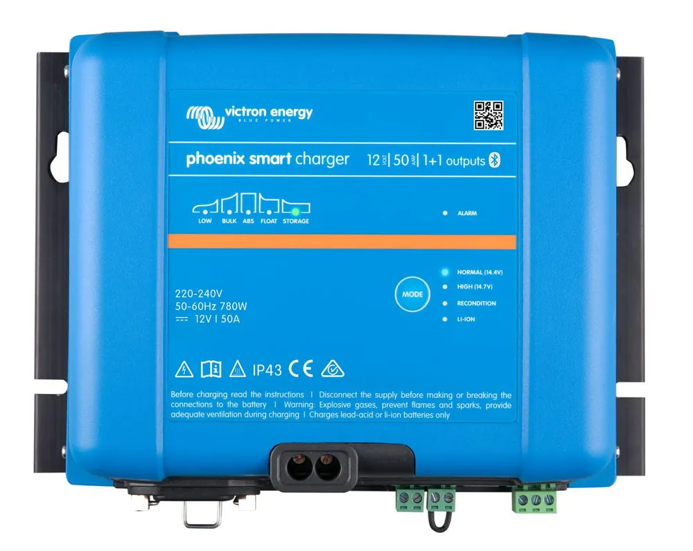 Garantierte Lieferung Victron IP43 12/50 Phoenix Smart Ladegerät 230 V (1+1 Ladeausgänge)