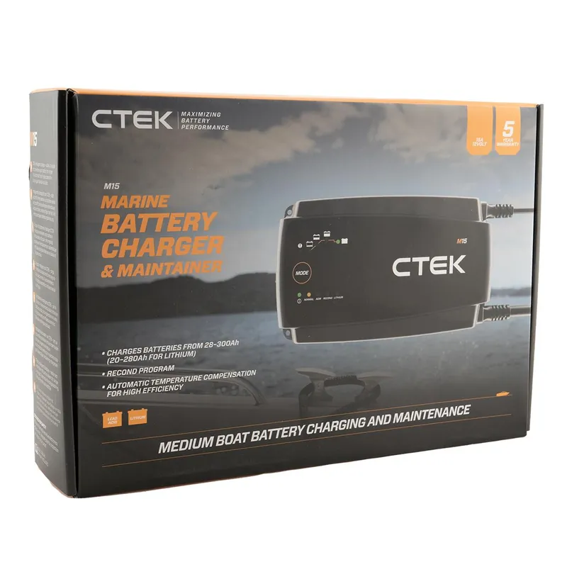 CTEK M15 EU Batterie Ladegerät 15A für 12V für Blei- und Lithium Akkus Sonderangebot