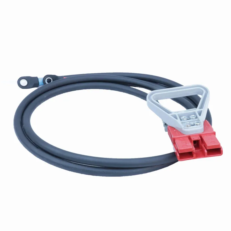 Anderson Flachstecker SBE 160A rot mit Griff und Zugentlastung 35mm² (mit Endableiter 1000mm) (oder ähnlich Anderson) Neuheit