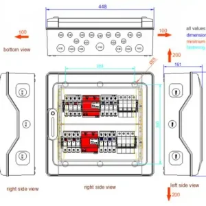 GAK TYPE S-1000-2x4(2x)xx-T50A-BC-PC-1.0 Generatoranschlusskasten Neu Im Sortiment