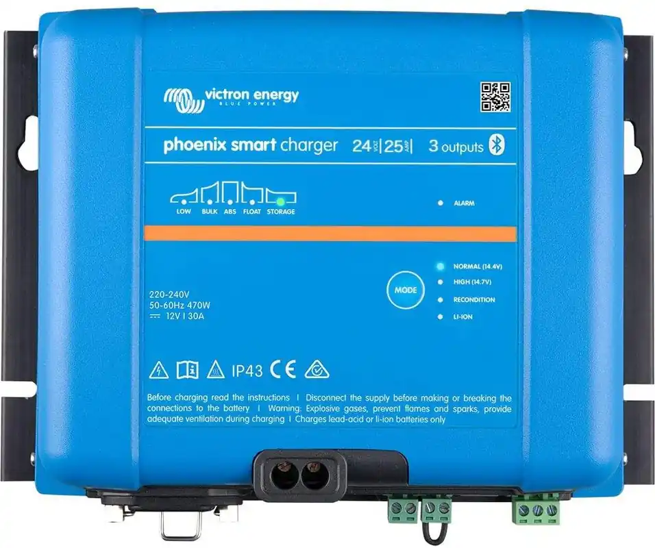 Victron IP43 24/25 Phoenix Smart Ladegerät (3 Ladeausgänge) Saisonangebot