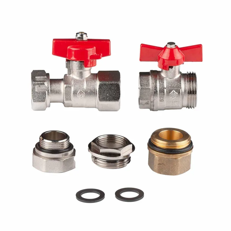 Online Kaufen Kugelhahn Abgleich-Anschluss-Set horizontal DN 15