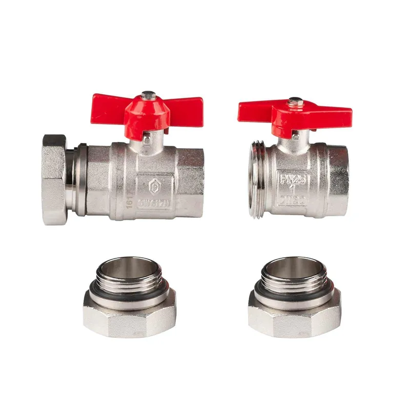 Kugelhahn Abgleich-Anschluss-Set horizontal DN 25 Nur Heute