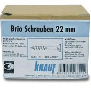 Sichere Zahlung Knauf Brio Schrauben 22 mm für Trockenestrich 23 mm, 500 Stück