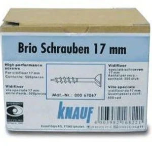 Nur Heute Knauf Brio Schrauben 17 mm für Trockenestrich 18 mm, 500 Stück