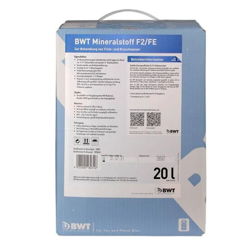 Top-Angebot BWT Mineralstoff-Dosierlösung Quantophos F2/FE 20 l