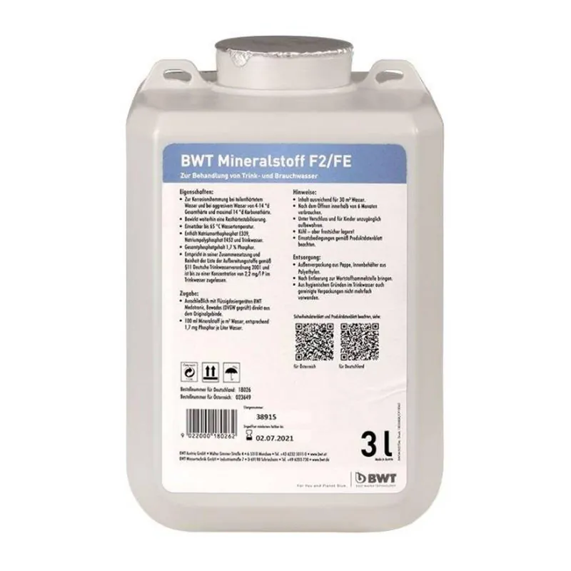 Rabatt BWT Mineralstoff-Dosierlösung Quantophos F2/FE 3 L