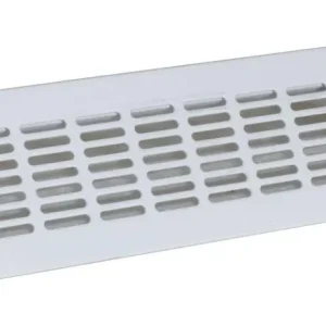 Aktuell Gitter für Luftanschlusskasten Langloch Weiß Wand Decke 305 mm x 57 mm