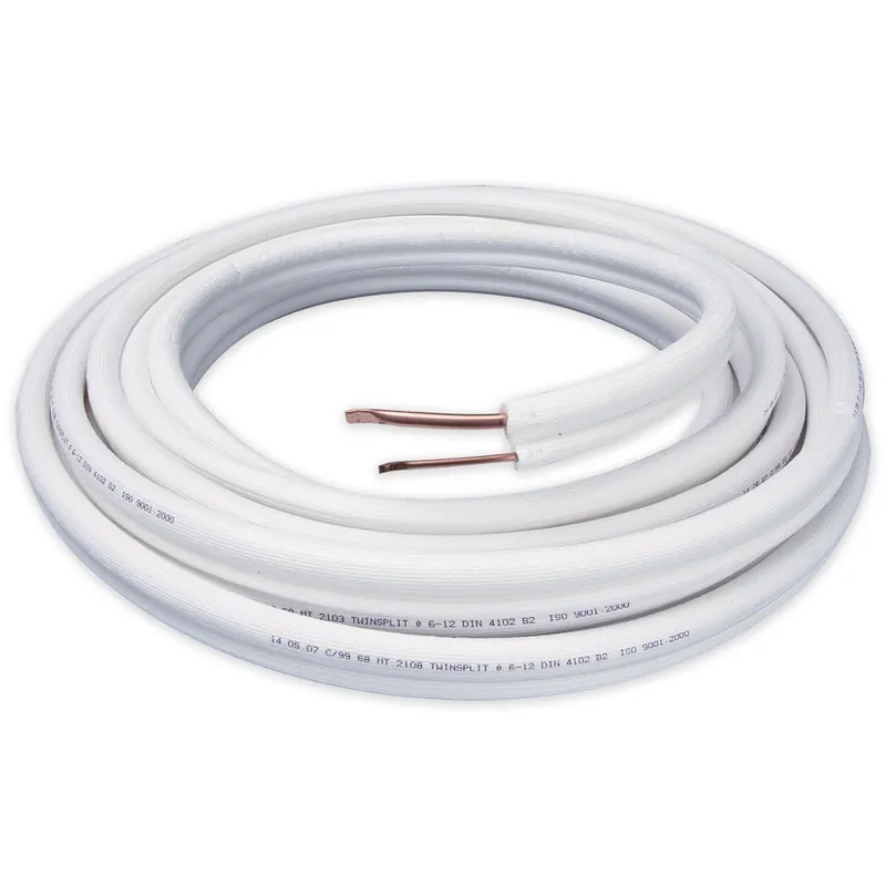 Beliebt Kupferdoppelrohr 6x1 / 12x1 mm mit Wärmedämmung 20 m