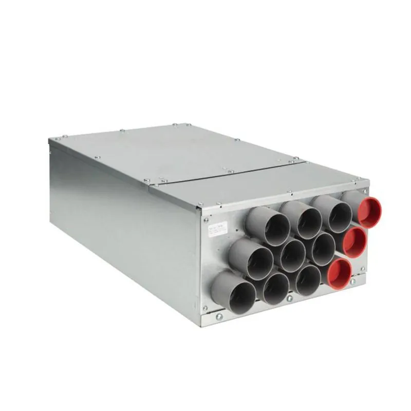 12-fach Luftverteiler mit integriertem Schalldämpfer für DN 50 Kunststoff-Flexkanal Anschluss DN 150 Super-Preis