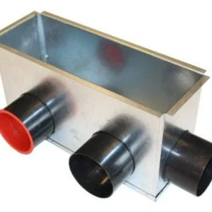 3-fach Luftanschlusskasten Zu- und Abluftgitter DN 75 mm 305 mm x 102 mm Rabatt